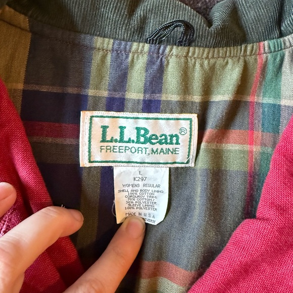 L.L. Bean Lined Barn Coat - Women’s Large - Picture 3 of 7